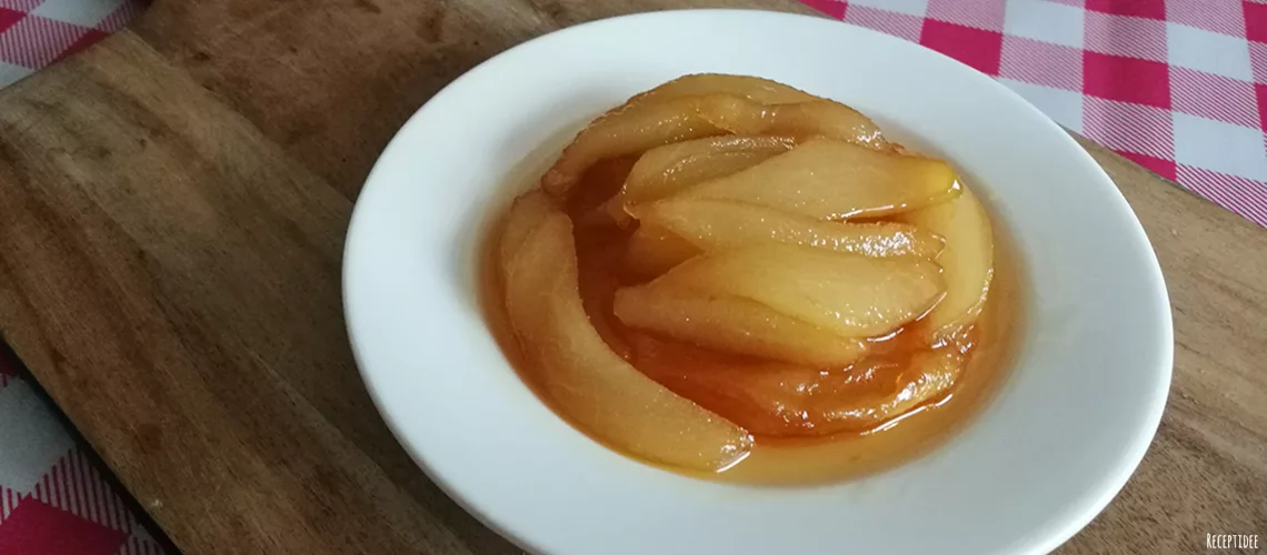 Tarte tatin van peer