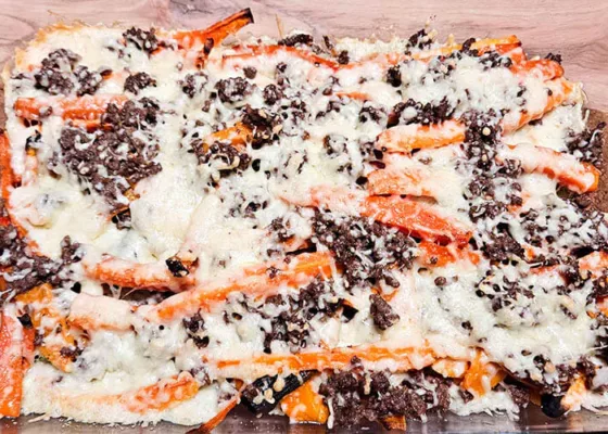 Zoete aardappel kapsalon