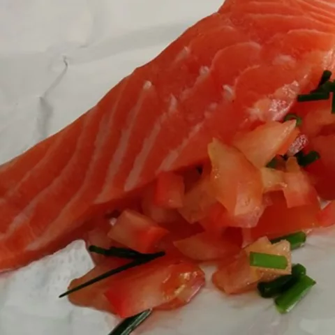 BBQ zalm pakketje